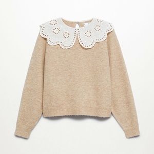 MANGO Baby Doll Neck Sweater